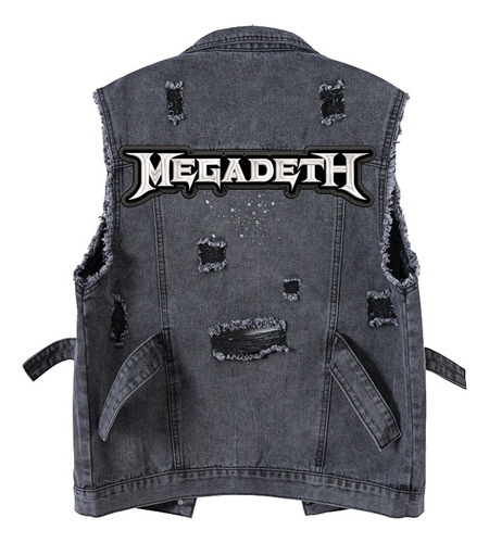 Espaldera Bordada Megadeth Blacklabeldesigns