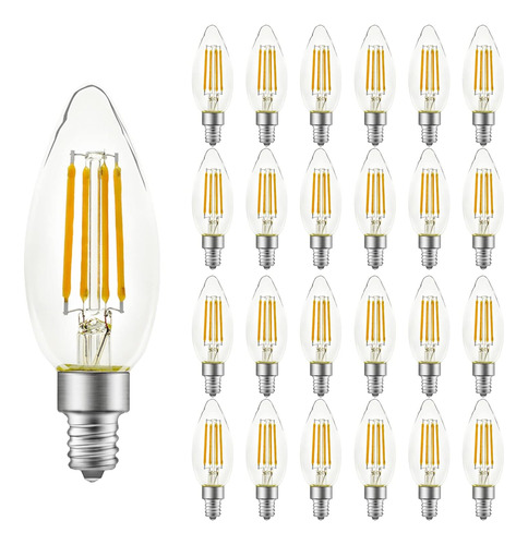 Bombillas Led De Candelabro Energéticas B10, Blanco Su...