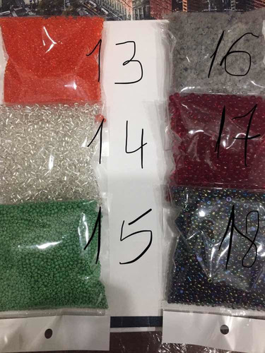 Imagen 3 de 10 de Mostacilla Y Mostacillones Para Bordar