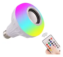 Comprar Foco Bombilla Led Bocina Bluetooth Control Reproduce Musica