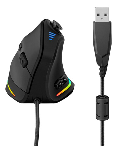 Mouse Vertical Gamer Steren Usb Cable  T/cordon 10000 Dpi