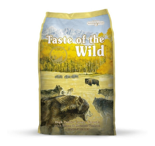 Imagen 1 de 1 de Alimento Taste of the Wild High Prairie para perro adulto todos los tamaños sabor bisonte asado y venado asado en bolsa de 5.6kg