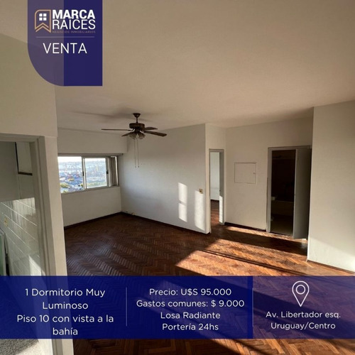 Imagen 2 de 19 de Venta Apartamento 1 Dormitorio Centro Vista A La Bahia Montevideo