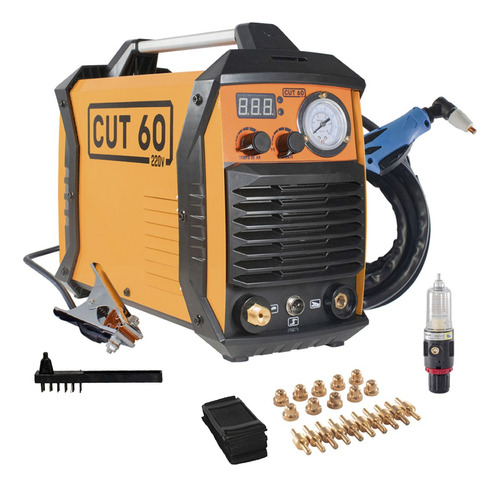 Máquina Corte Plasma Cut 60 220v + 20 Consumíveis (curtos)