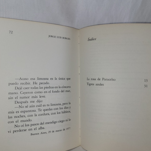 Imagen 6 de 9 de La Rosa De Paracelso Y Tigres Azules Jorge Luis Borges Swam