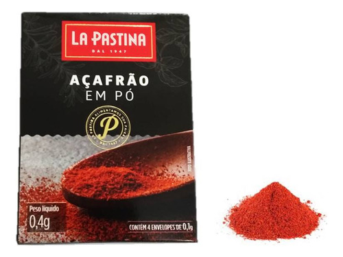 Açafrão Em Pó Espanhol La Pastina Ideal Para Paella Paela