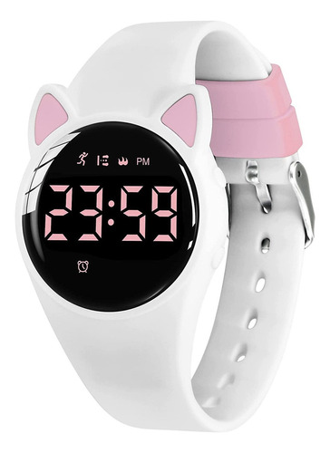 A Reloj Digital Kawaii Impermeable Deportivo Para Niños