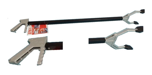 2 Pinza Mano Gancho Brazo Extensor P/ Recoger Y Descolgar Negro