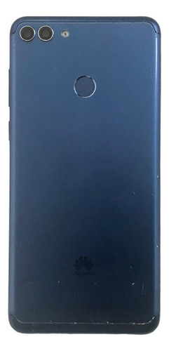 Carcasa Trasera Azul Y Lector De Huella Para Huawei Y9 2018