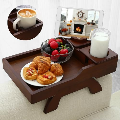 Portavasos Para Sofá Bandeja Para Brazo De Sofá Lateral 4 En