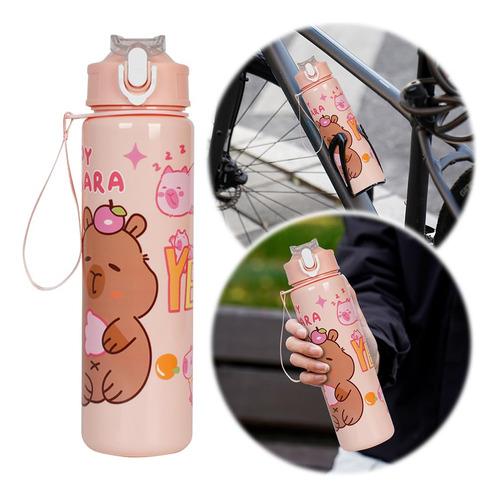 700ml Capybara Linda Taza De Agua Con Botella De Agua Viaje