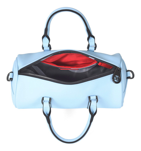 Bolsa Bowling Mujer Cloe Material Reciclado Monedero Removib Color Azul