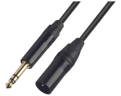 Cable Xlr Macho Plug Trs Balanceado Home Studio 3 Metros