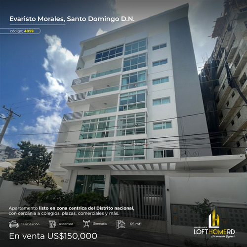 Vendo Apartamento Nuevo De Una Habitación Evaristo Morales 