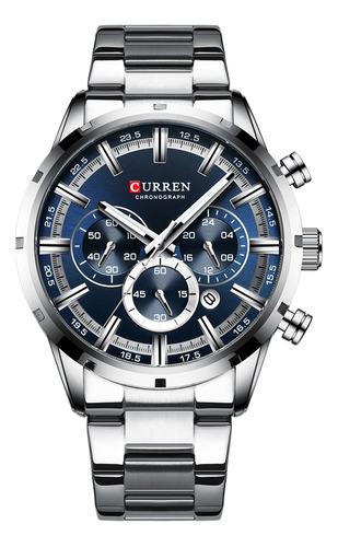 Reloj Curren Quartz Wrist 8355 Chronograph Second Luxury Par