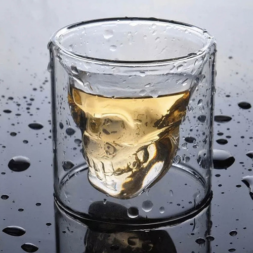 Copas De Cristal Calavera Halloween Vasos Vino Tequila 25 Ml
