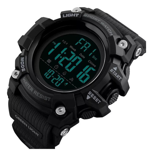 Reloj Táctico Digital Hombre Skmei Luminoso Led Contra Agua