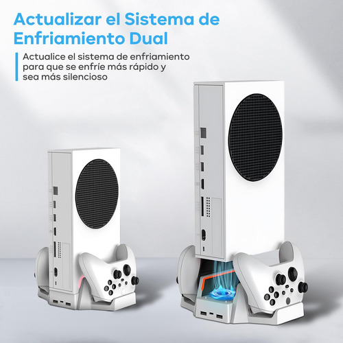 Base Enfriadora Y Recarga Control Compatible Xbox Series X/s