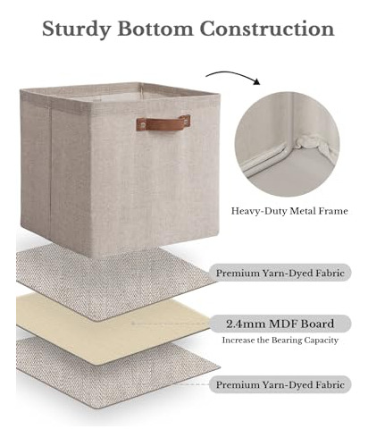 Cubos Almacenamiento Plegables 33x33 Cm 4 Unidades Organizad