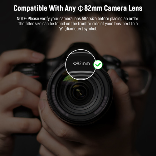Kit De Filtros De Lentes Neewer Uv, Cpl Y Nd4 De 82 Mm Con B