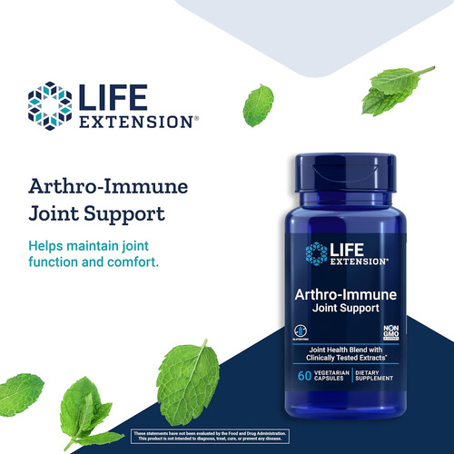 Life Extension Arthro-immune Joint Support - Joint Health Supplement With Curcumin & Chiretta Extracts - For Joint Comf