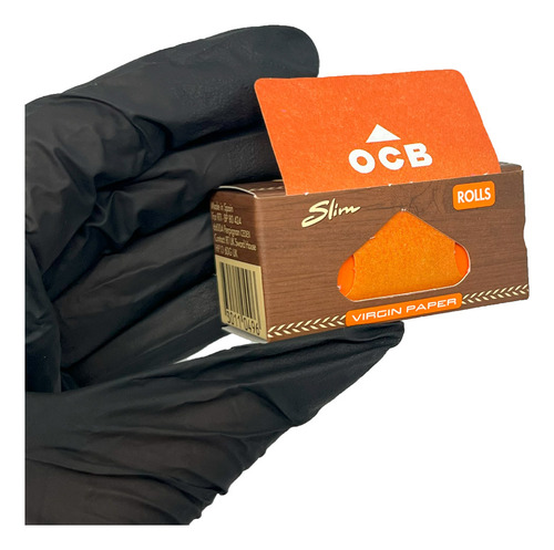 Display De Seda Ocb Virgin Paper Roll Brown Rolo 4 Metros