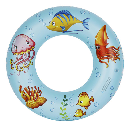 Boia Circular Decorada 64cm Azul