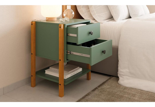 Mesa De Cabeceira Magali Cômoda 100% Mdf - Cores