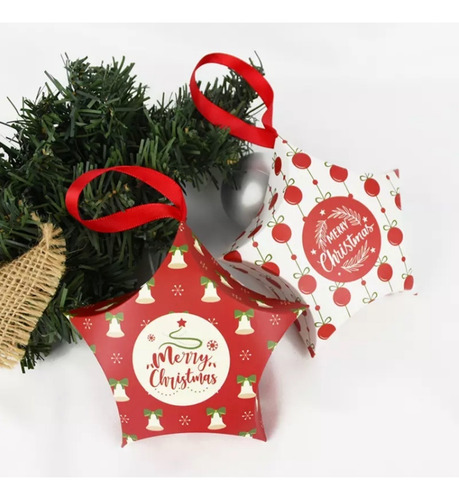 Imagen 6 de 6 de Pack De 6 Cajas Surtidas Para Regalo De Navidad (8x8 Cm)