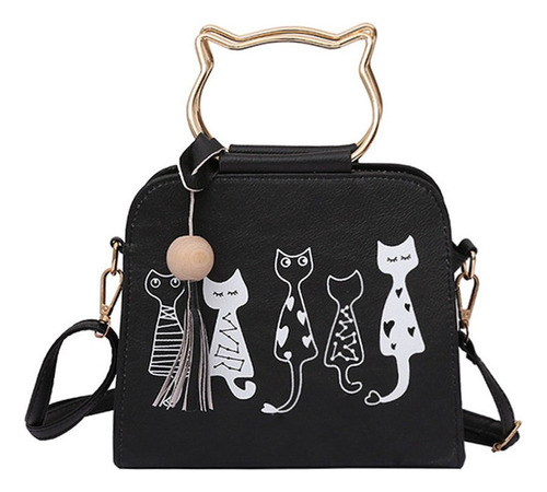 Bolso Tipo Bandolera Con Forma De Animal, Diseo De Gato [u]