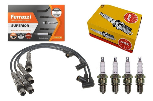 Kit Cables + Bujias Ngk Vw Fox Golf Suran Crossfox 1.6 8v