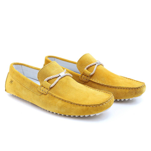 Sapato Mocassim Casual Social Masculino Lexus Amarelo Couro | Mercado Livre