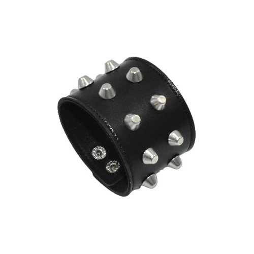 Pulsera Manilla Taches Cuero Punk