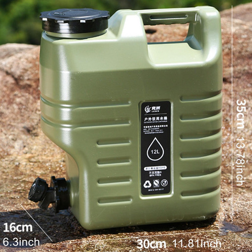 Contenedor De Agua De 12 L, Jarra De Agua Con Grifo Y Verde