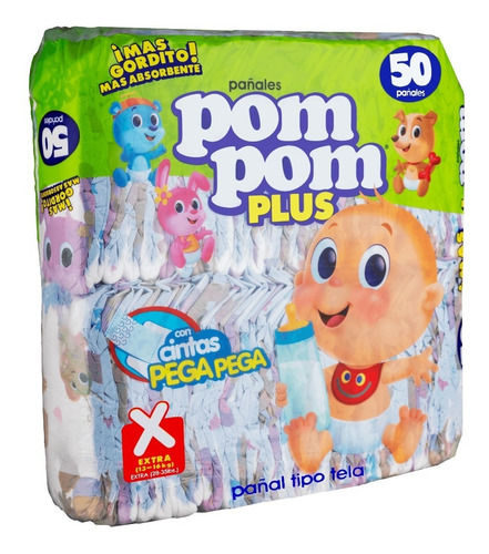 Pañales Desechables Pom Pom Plus Talla Xg