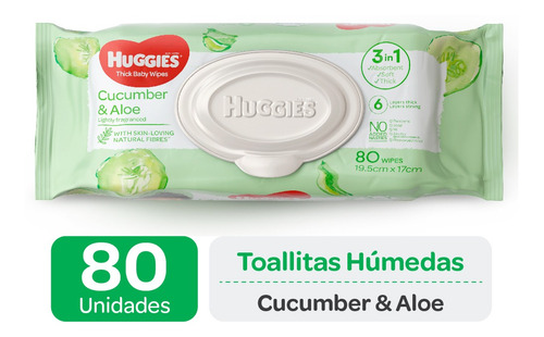 Toallitas Húmedas Huggies Cucumber& Aloe