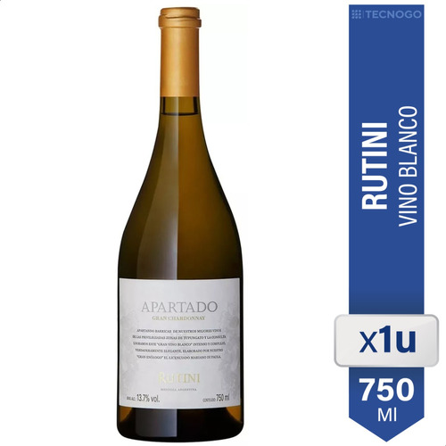 Vino Rutini Apartado Gran Chardonnay 750ml Blanco