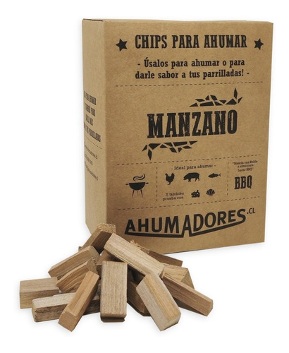Chips De Madera Para Ahumar 1 Kg - Roble, Manzano, Ulmo