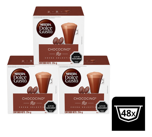Imagen 1 de 3 de Chocolate  Nescafé Dolce Gusto® Chococino Cápsulas X3 Cajas