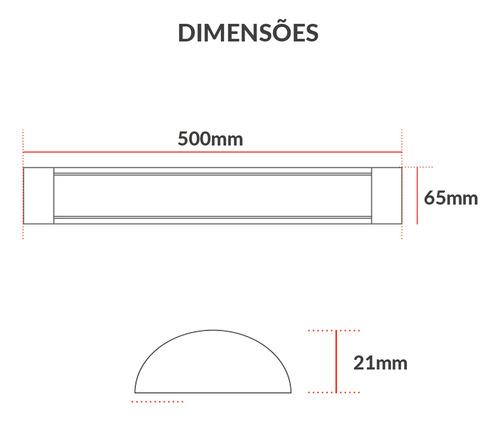Kit 5 Luminaria Led Elegance Fit 18w 3000k Preto Avant