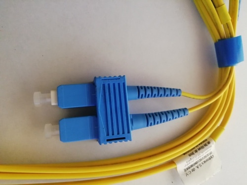 2 Jumper Duplex Sc- Sc Fibra Óptica Monomodo 9/125, 2mt C/u (Usado)