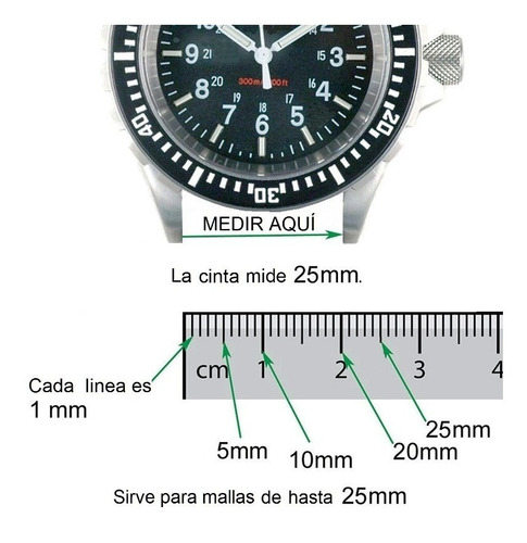 Malla Para Reloj Correa Banda Muñequera Brazalete Abrojo