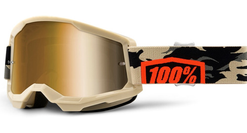 Óculos 100% Strata 2.0 Kombat Camuflado Espelhado Motocross
