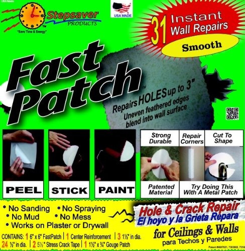 Auto-adhesivo Patch Fast Liso (31 Parches De Reparación) Kit
