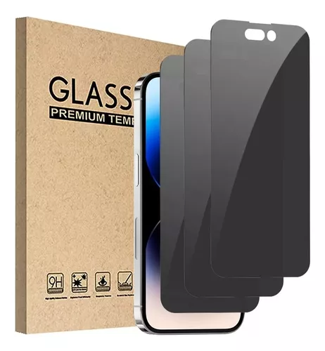 Kit para iPhone 14 Plus, 3 piezas Protector de pantalla en cristal