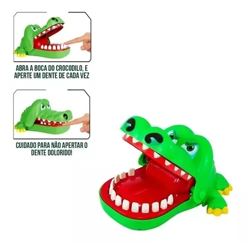 Jogo Crocodilo Dentista Brinquedo Infantil Interativo