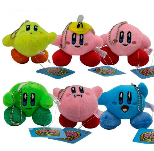 Set De 6 Peluches Kirby 6 Cm