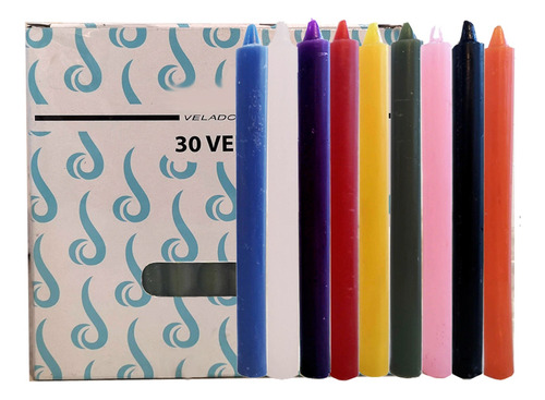 Velas Largas Parafina Alta Calidad Velitas 15 Cm Combinadas