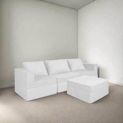 Sala California Smooth Modular 4 Piezas Sin Patas