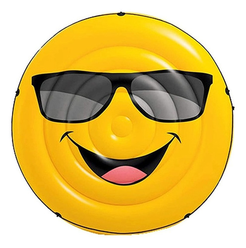Colchoneta Cama Juego Agua Inflable Intex Emoji 173 X 27 Cm